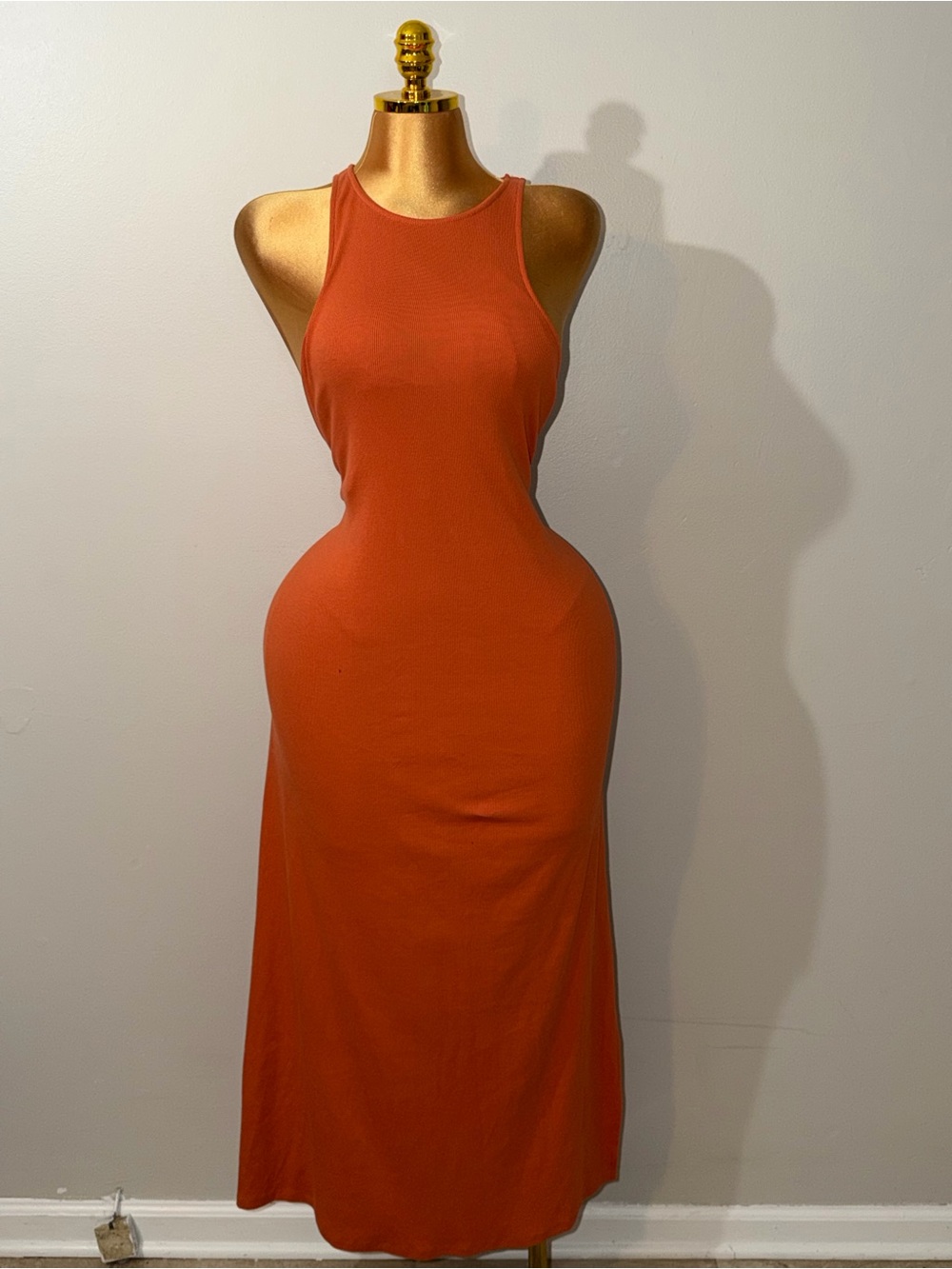 Old Navy Sleeveless Maxi Dress in Rust
